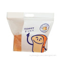 Reusable Customized Printed Toast Paper Packaging Bag With Clear Plastic Windows Package Bag For Roasted Toast